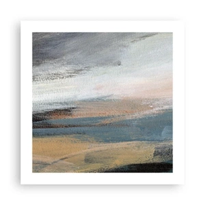 Affiche - Poster - Abstraction : paysage nordique - 50x50 cm