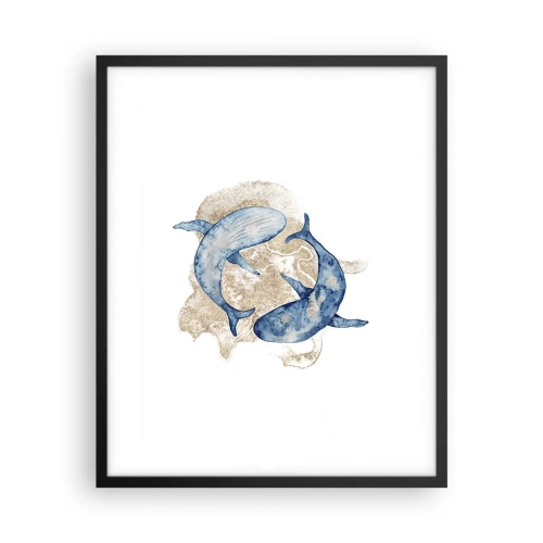 Affiche dans un cadre noir - Poster - Amis ou amoureux? - 40x50 cm