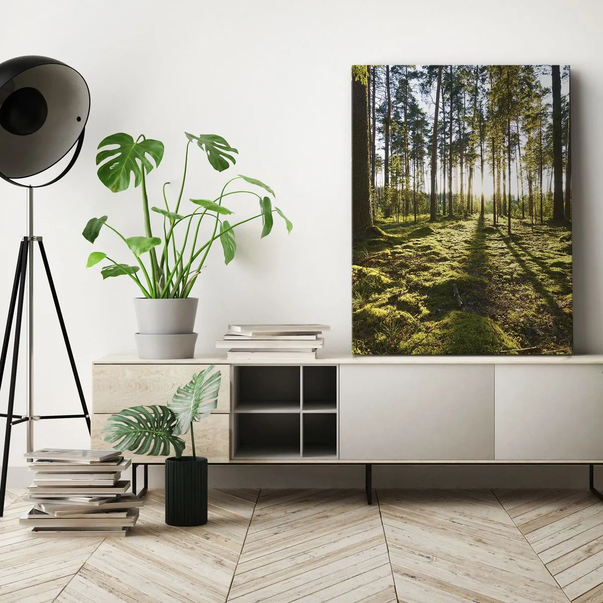 Impression sur toile - Image sur toile - … Derrière les sept forêts - 55x100 cm