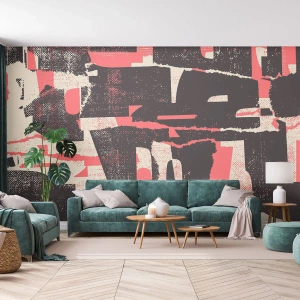 Papier Peint Photo Premium Sand - Tout ce tapage - Collage, Vieilli, Morceau - 400x280 cm