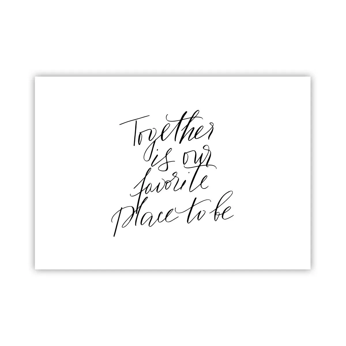 Affiche - Poster - Inscription typographique dans un style élégant sur fond blanc - 100x70cm - Vous aussi vous le sentez? - Décoration murale moderne pour le salon et la chambre ARTTOR