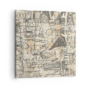 Impression sur toile - Image sur toile - Il attend d'être décodé - 50x50 cm