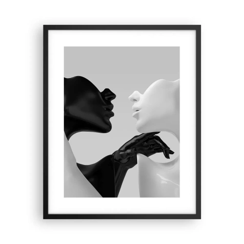 Affiche dans un cadre noir - Poster - Attraction - désir - 40x50 cm