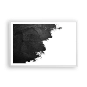 Affiche dans un cadre blanc - Poster - Éléments : terre - 91x61 cm