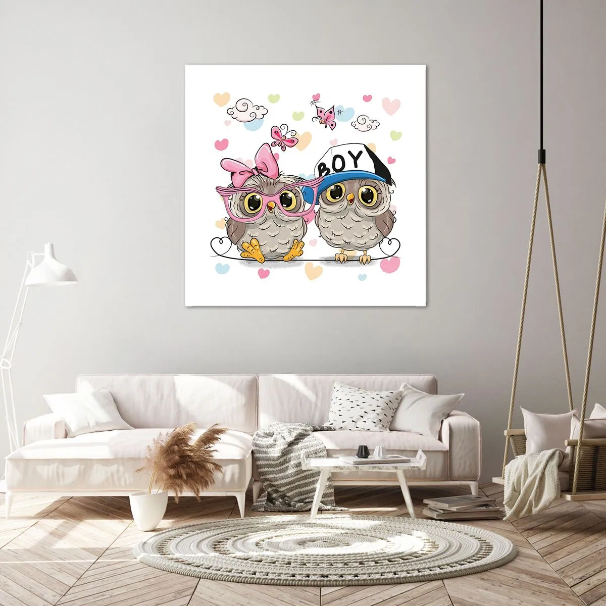 Impression sur toile - Image sur toile - On s'aime! - 40x40 cm