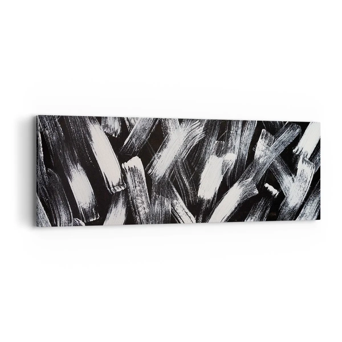 Impression sur toile - Image sur toile - L'abstraction dans l'esprit industriel - 90x30 cm
