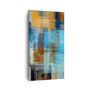 Impression sur toile - Image sur toile - A travers le voile bleu - 45x80 cm