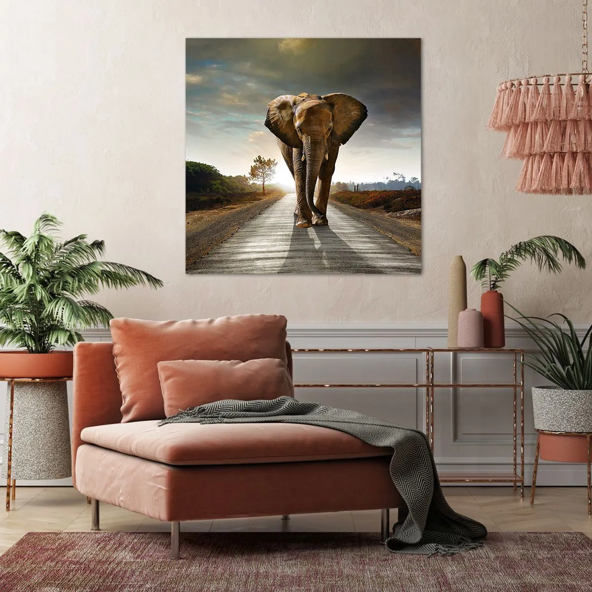 Impression sur toile - Image sur toile - Et pas du tout en porcelaine - 60x60 cm