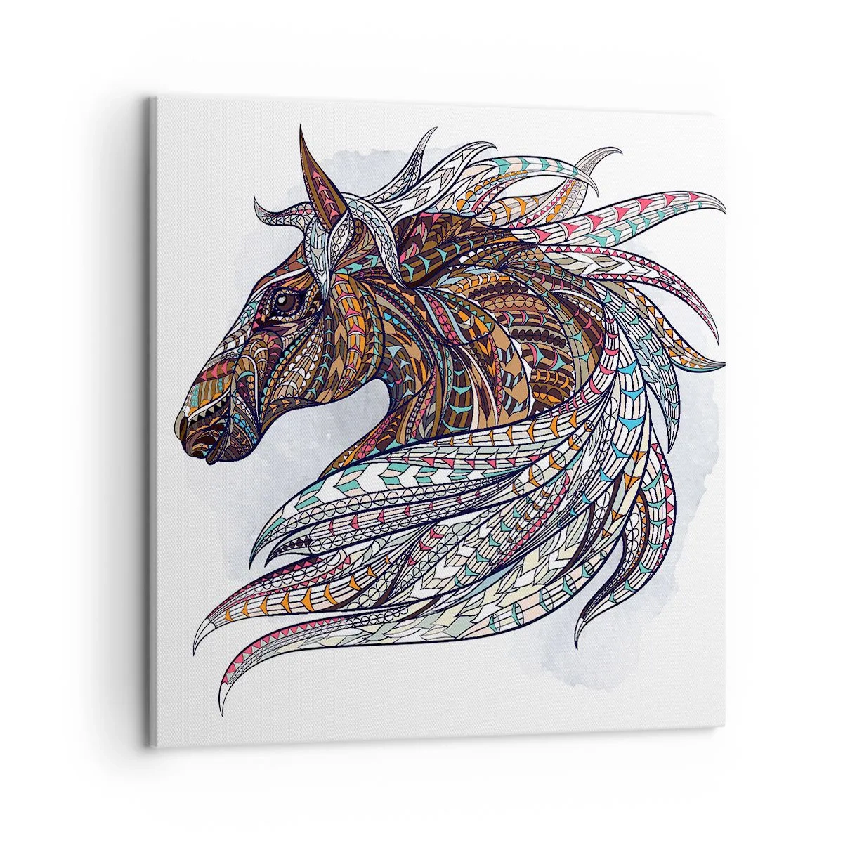 Impression sur toile - Image sur toile - Destrier guerrier celtique - 60x60 cm