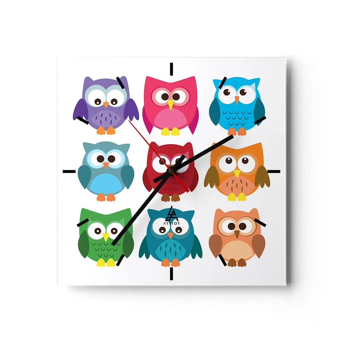 Horloge murale - Pendule murale - C'est amusant d'être différent - 40x40 cm