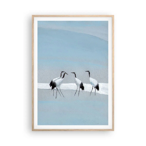 Affiche dans un chêne clair - Poster - Après une chaude journée - 70x100 cm