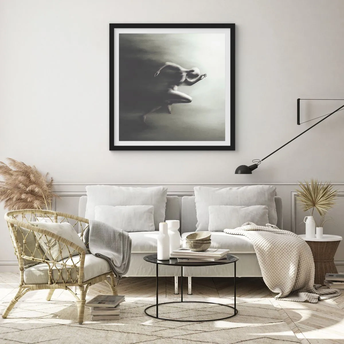 Affiche dans un cadre noir - Poster - Inarrêtable - 60x60 cm