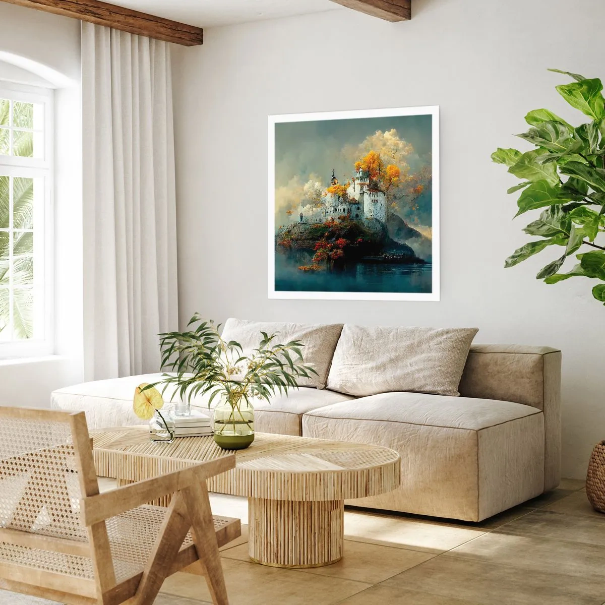 Affiche - Poster - Le début d'une histoire romantique - 60x60 cm