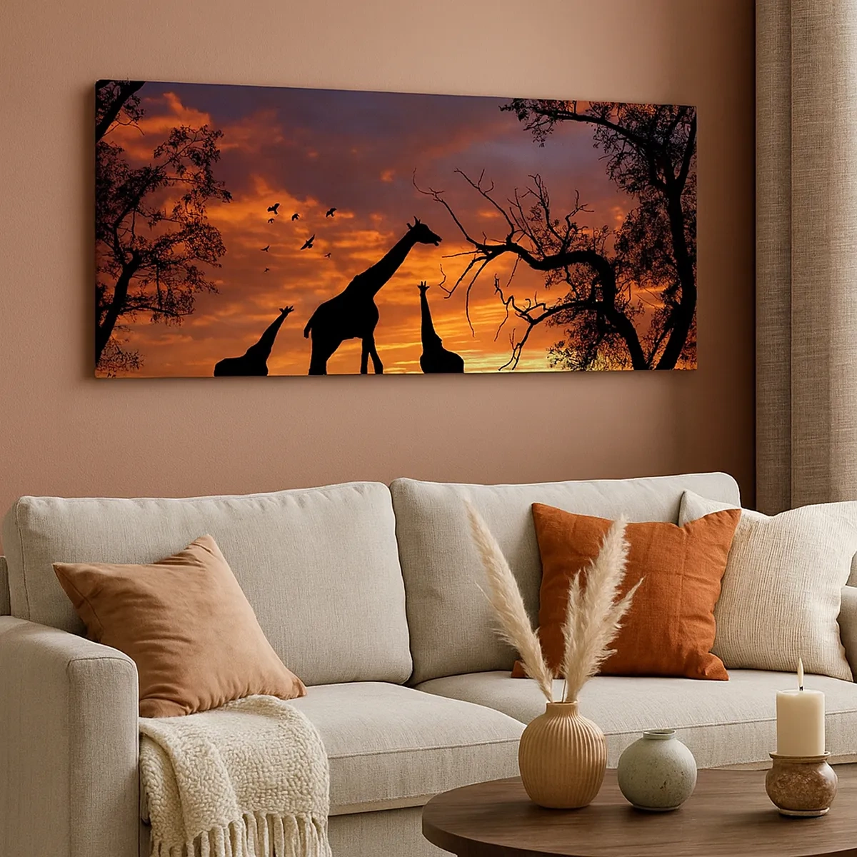 Impression sur toile - Image sur toile - Un petit dîner avec vos proches - 30x30 cm