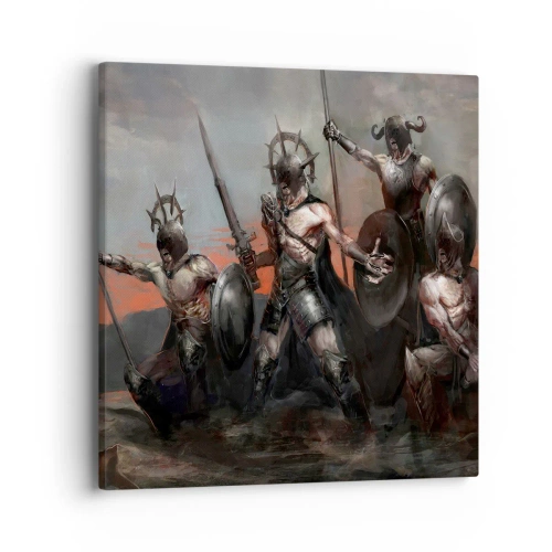 Impression sur toile - Image sur toile - Avec ou sur un bouclier - 40x40 cm