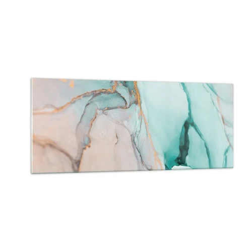 Impression sur verre - Image sur verre - Danse des formes et des couleurs - 100x40 cm