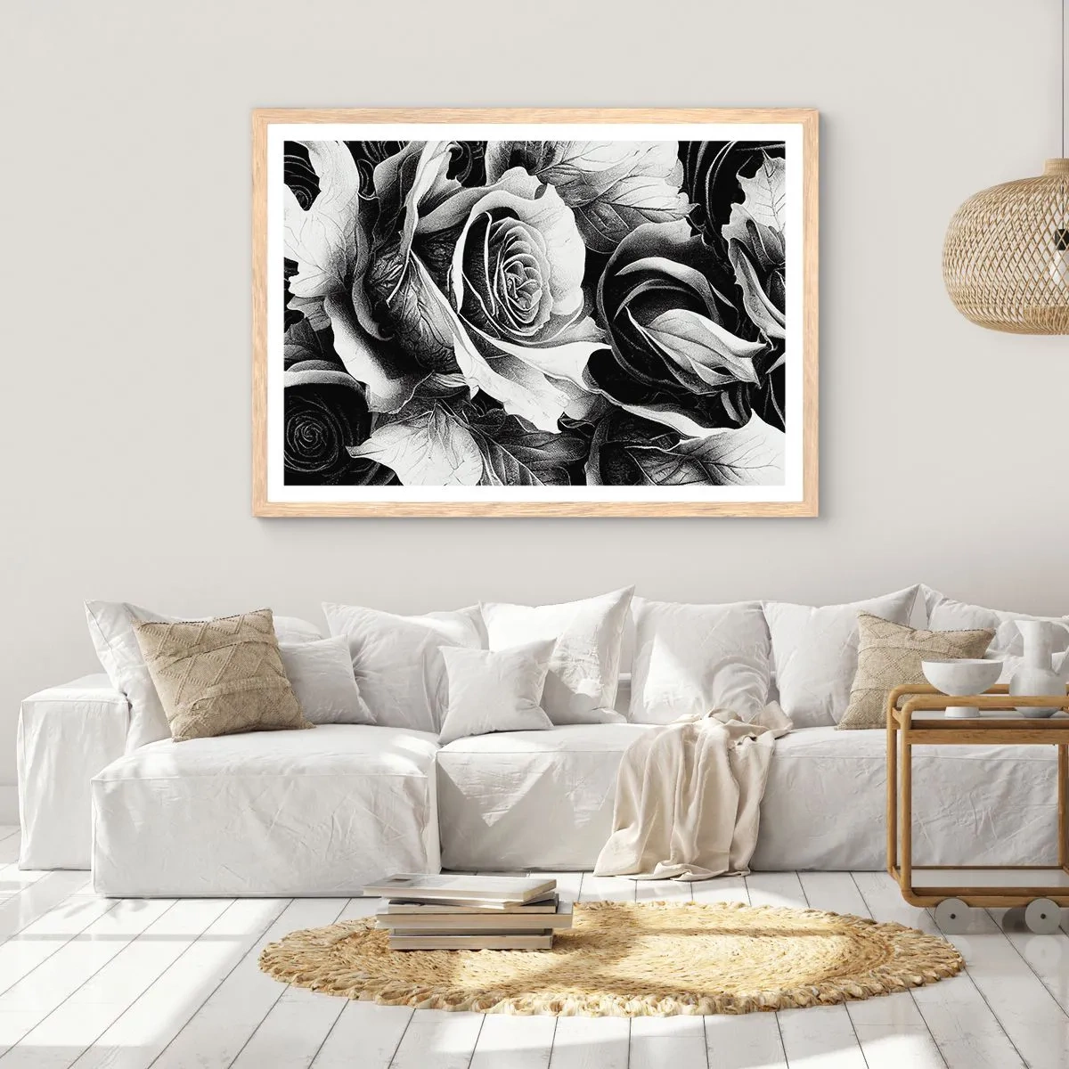 Affiche dans un chêne clair - Poster - Toujours une reine - 50x40 cm