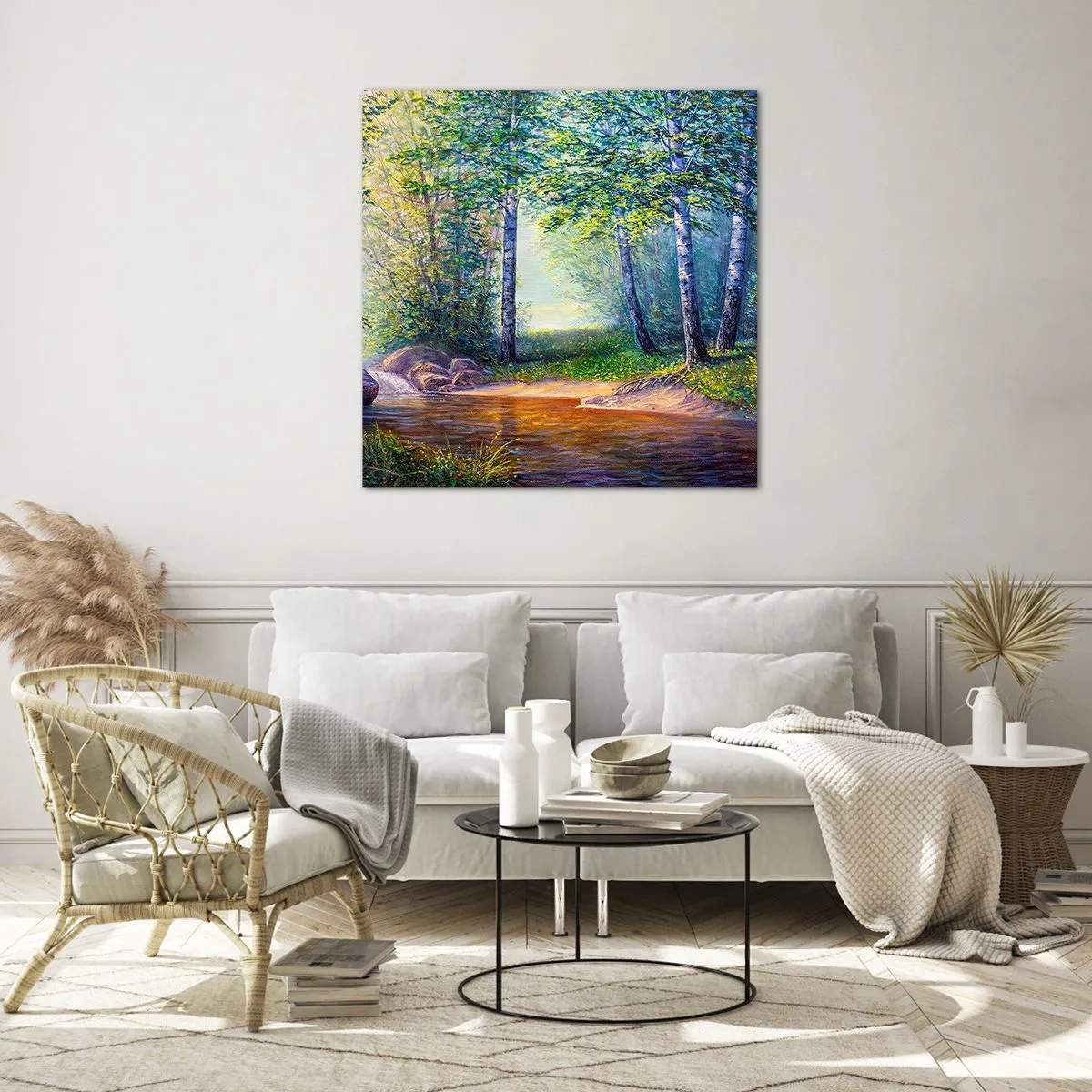 Impression sur verre - Image sur verre - Paysage idyllique - 30x30 cm