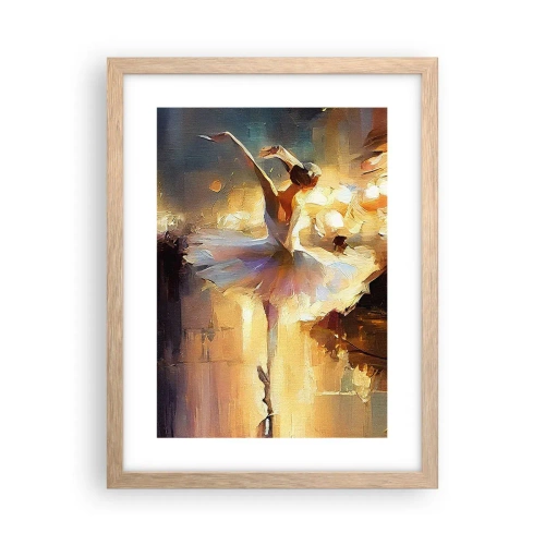 Affiche dans un chêne clair - Poster - Miracle dans la rue - 30x40 cm