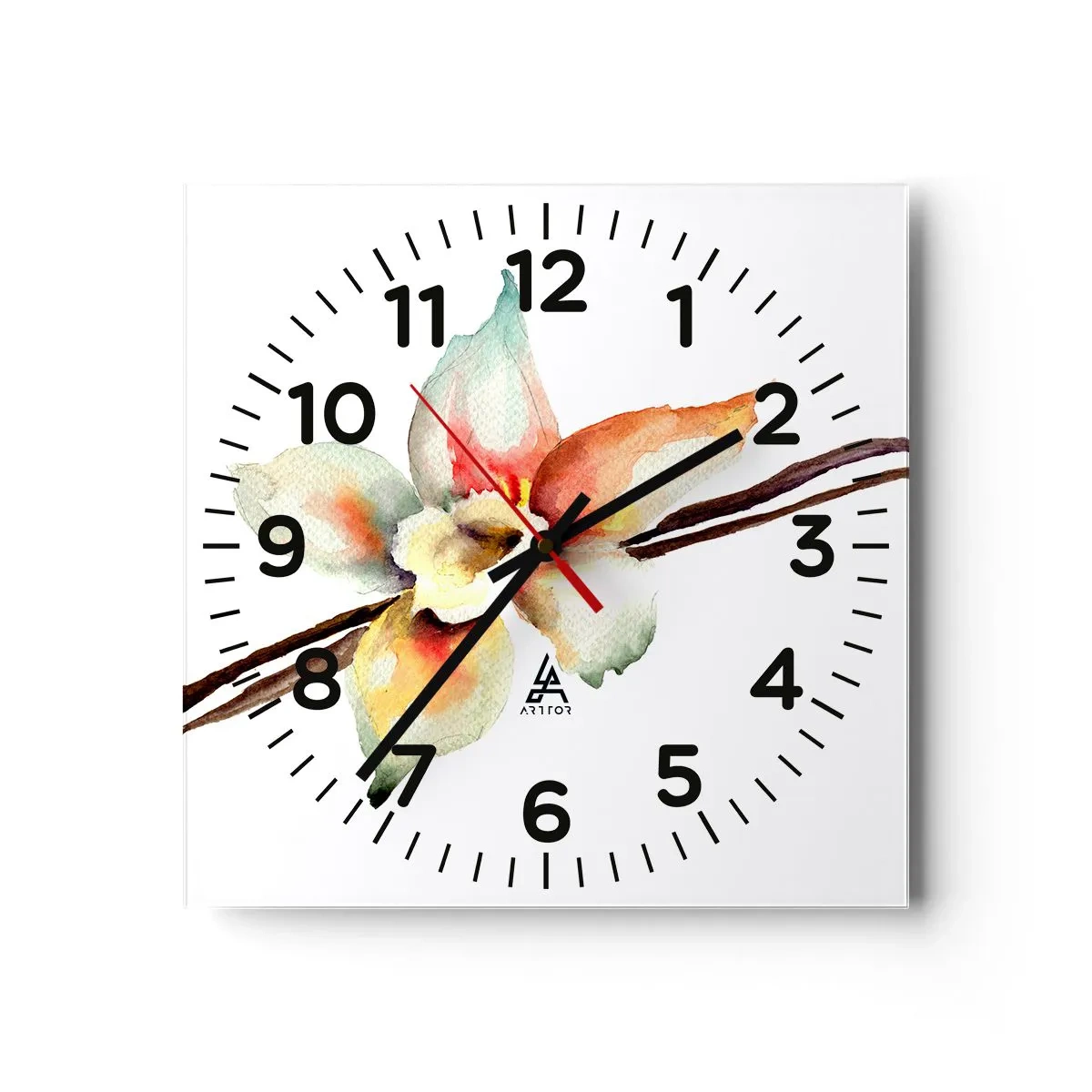 Horloge murale - Pendule murale - Douceur de couleur renversée - 40x40 cm