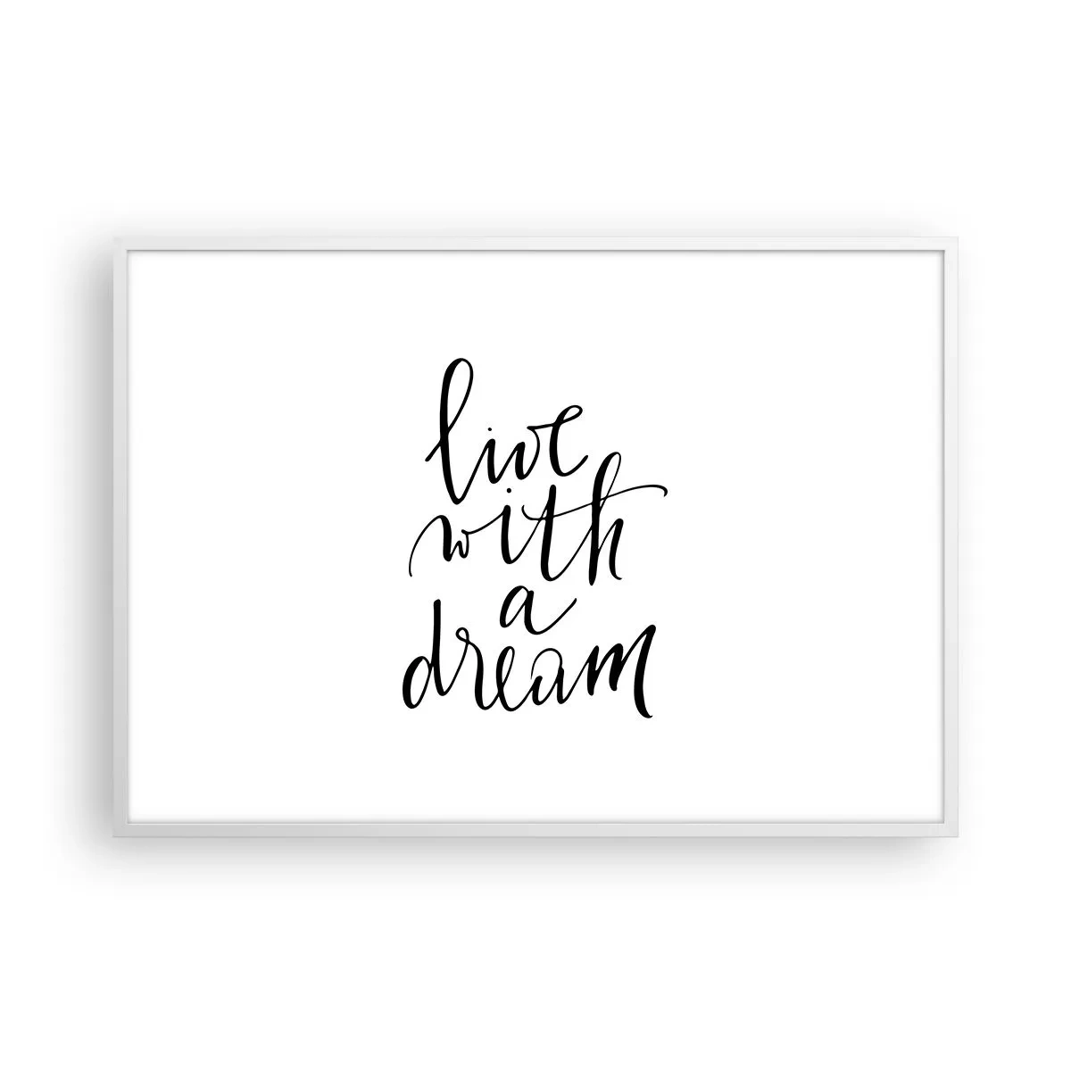 Affiche dans un cadre blanc - Poster - Bien sur - 100x70 cm