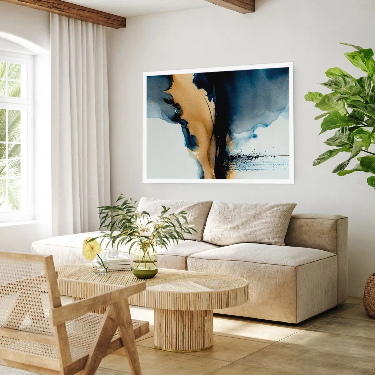 Affiche - Poster - Derrière le rideau - 91x61 cm