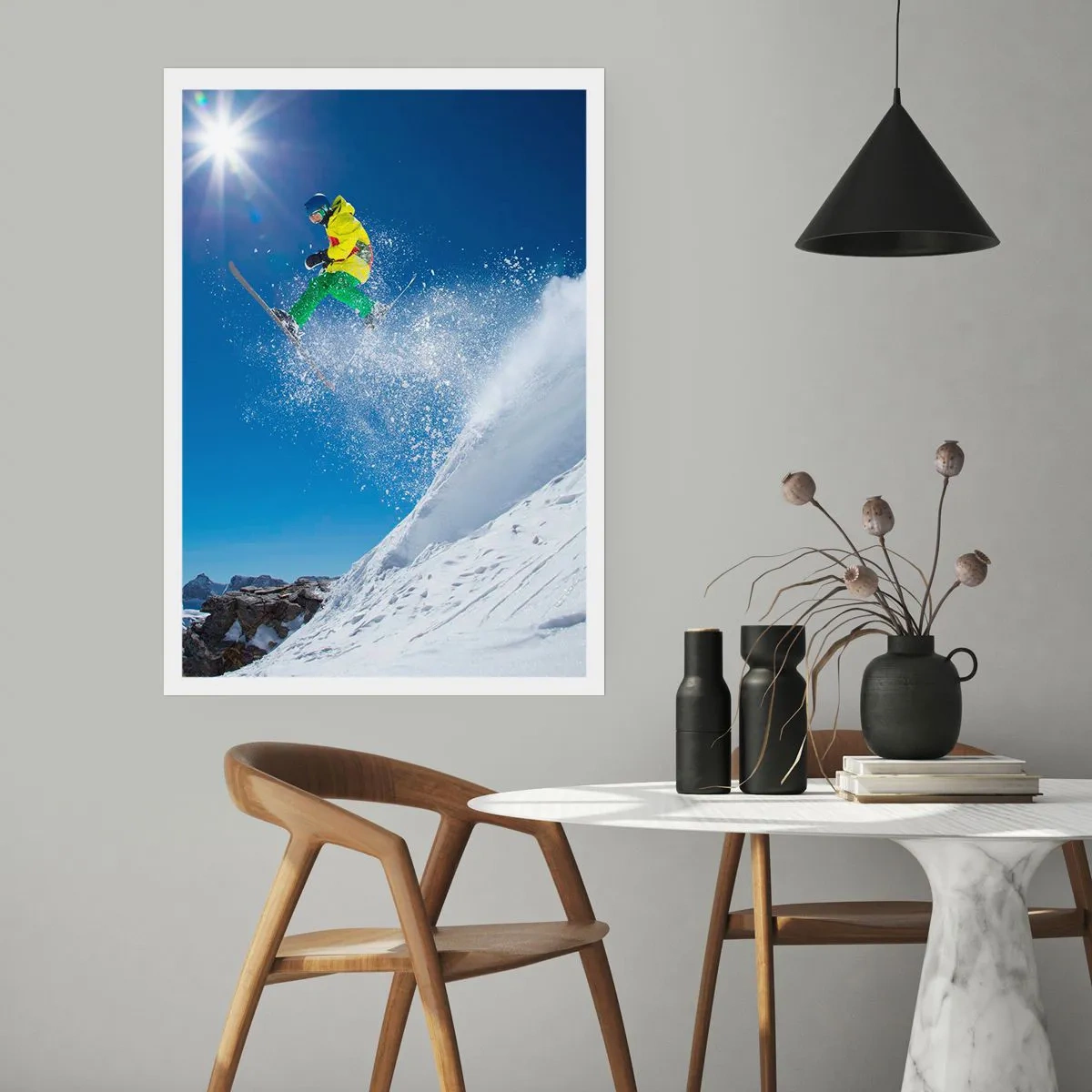 Affiche - Poster - Danse avec les montagnes - 61x91 cm