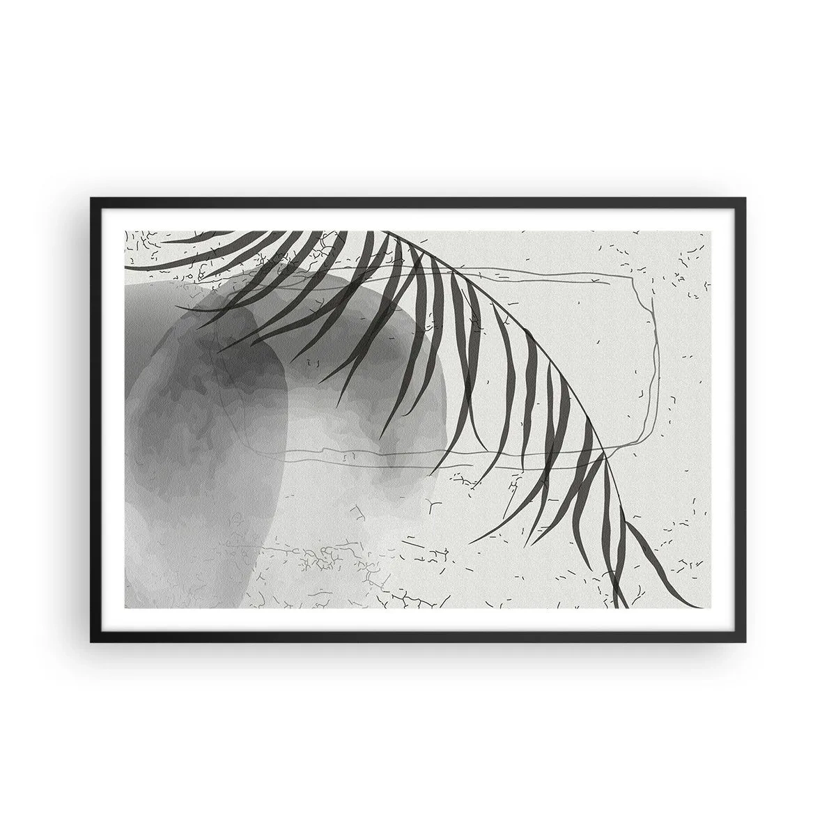 Affiche dans un cadre noir - Poster - L'exotisme subtil de la nature - 91x61 cm