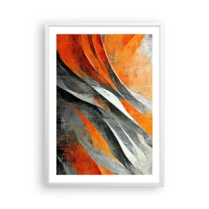 Affiche dans un cadre blanc - Poster - Chaleur et froid - 50x70 cm