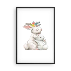 Affiche dans un cadre noir - Poster - Maman irremplaçable - 61x91 cm