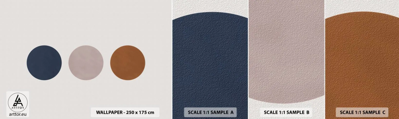 Échantillon De Papier Peint Standard Eco - Symbole d'excellence - Abstraction, Morceau, Minimalisme - 100x30 cm