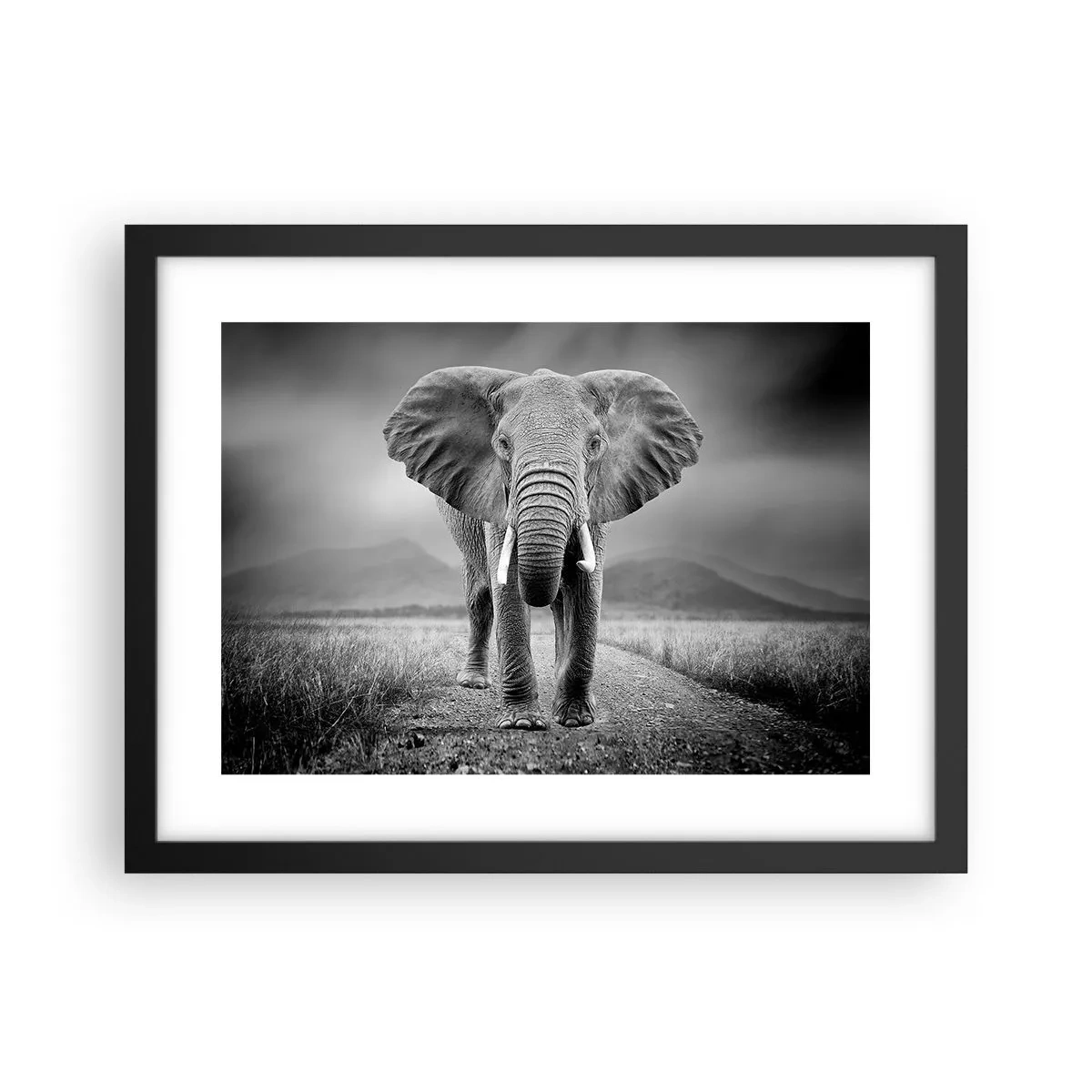 Affiche dans un cadre noir - Poster - Les hôtes vous saluent - 40x30 cm