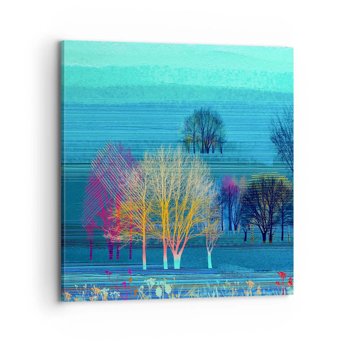 Impression sur toile - Image sur toile - Un paysage soigné - 70x70 cm