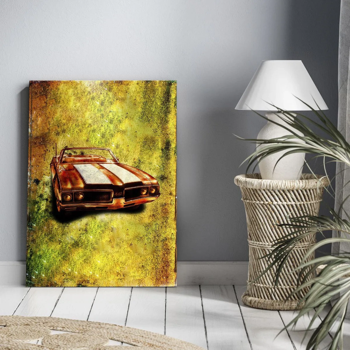 Impression sur toile - Image sur toile - Puissance enchantée dans les formes - 65x120 cm