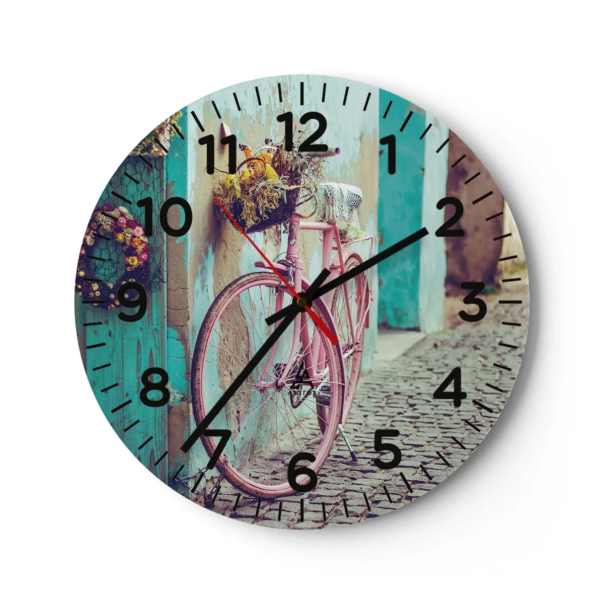 Horloge murale - Pendule murale - Je reviens tout de suite - 40x40 cm