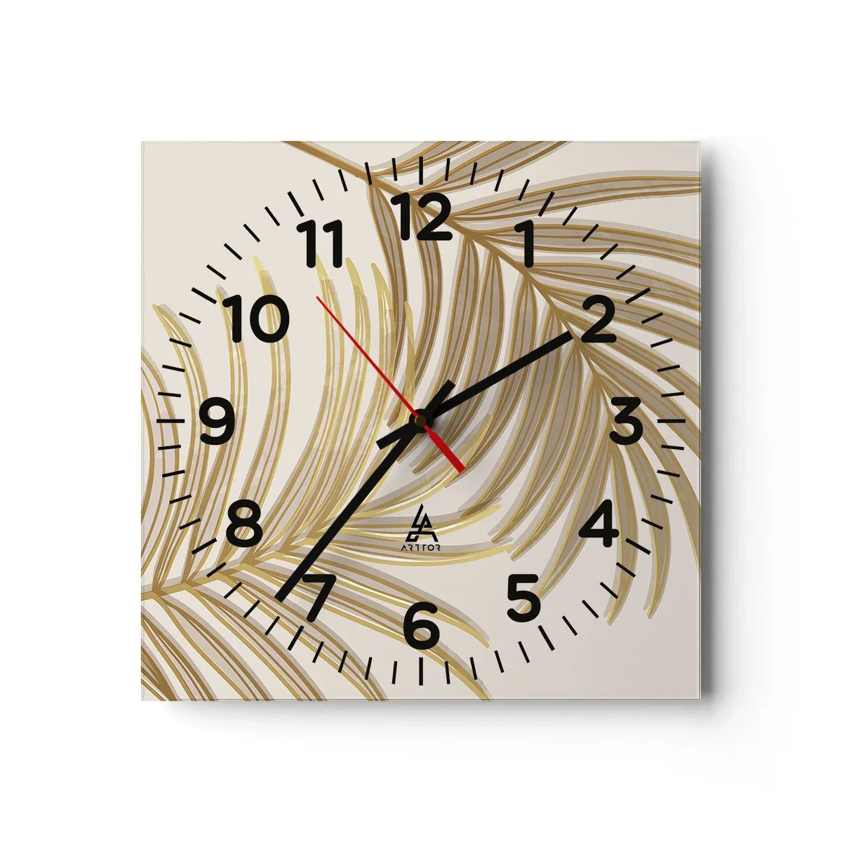 Horloge murale - Pendule murale - Palme d'or! - 40x40 cm