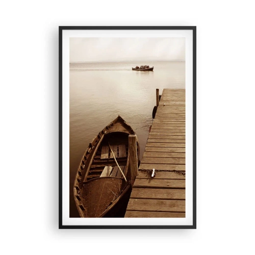 Affiche dans un cadre noir - Poster - Le grand silence - 61x91 cm