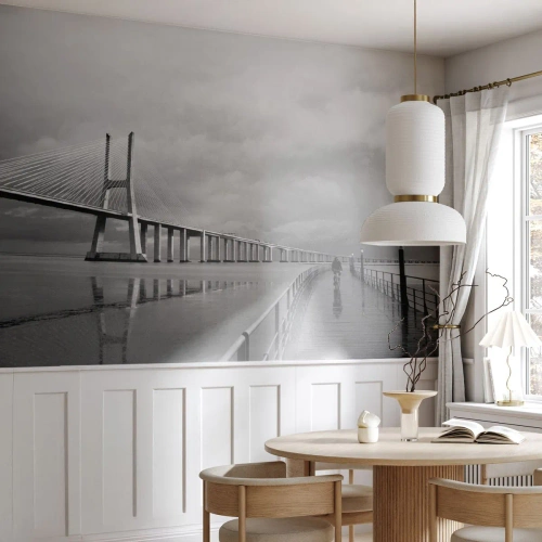 Papier Peint Photo Premium Canvas - A tous ceux qui lui sont important - Pont, Architecture, Paysage - 350x256 cm