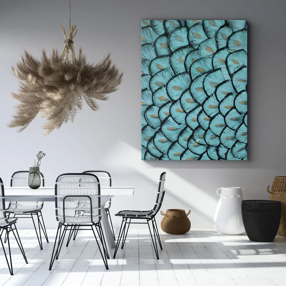 Impression sur toile - Image sur toile - Le grand gala des plumes - 65x120 cm
