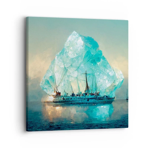 Impression sur toile - Image sur toile - Diamant arctique - 30x30 cm