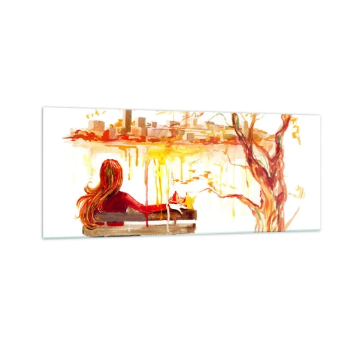 Impression sur verre - Image sur verre - Un moment de réflexion - 100x40 cm