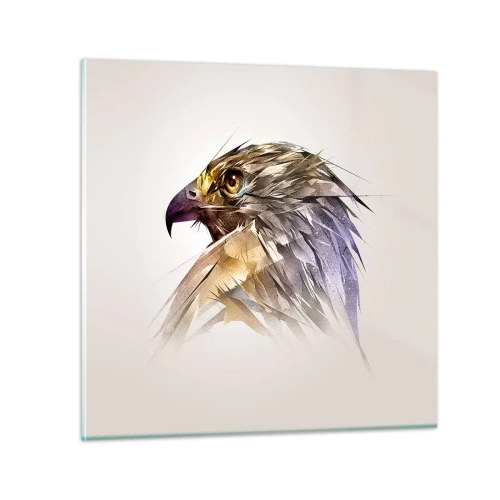 Impression sur verre - Image sur verre - Portrait d'un guerrier - 40x40 cm