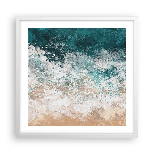 Affiche dans un cadre blanc - Poster - Histoires de la mer - 50x50 cm