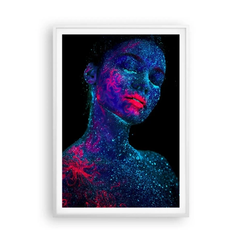 Affiche dans un cadre blanc - Poster - Dans la poussière d'étoiles - 70x100 cm