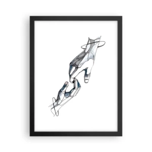 Affiche dans un cadre noir - Poster - Un bon geste - 30x40 cm