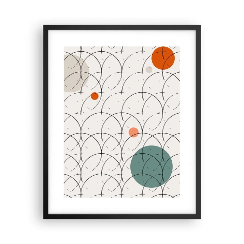 Affiche dans un cadre noir - Poster - Dans l'esprit pop art - 40x50 cm