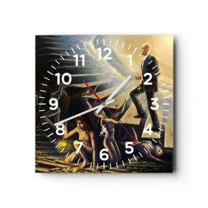 Horloge murale - Pendule murale - Voyage dantesque vers la lumière - 30x30 cm