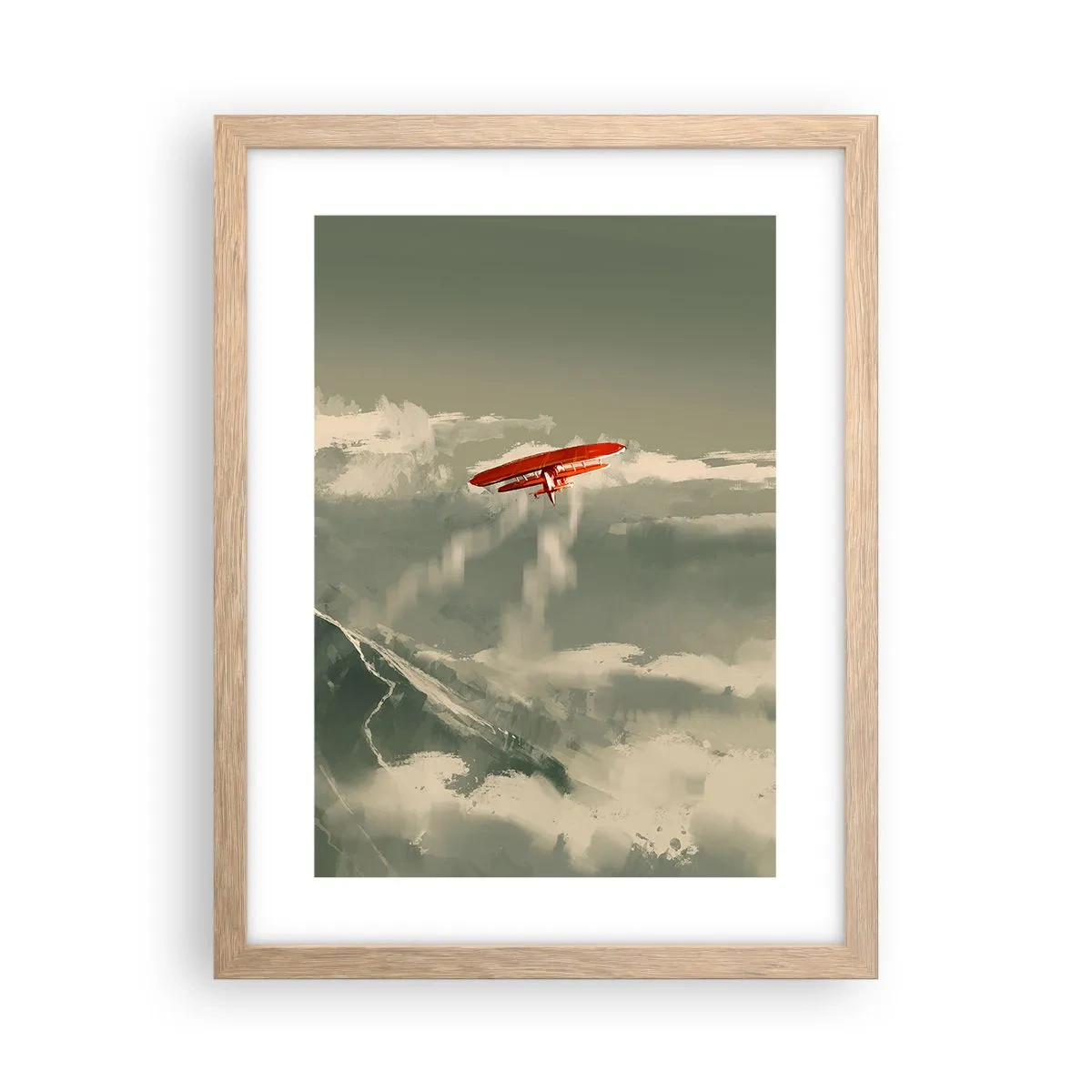 Affiche dans un chêne clair - Poster - Pionnier intrépide - 30x40 cm