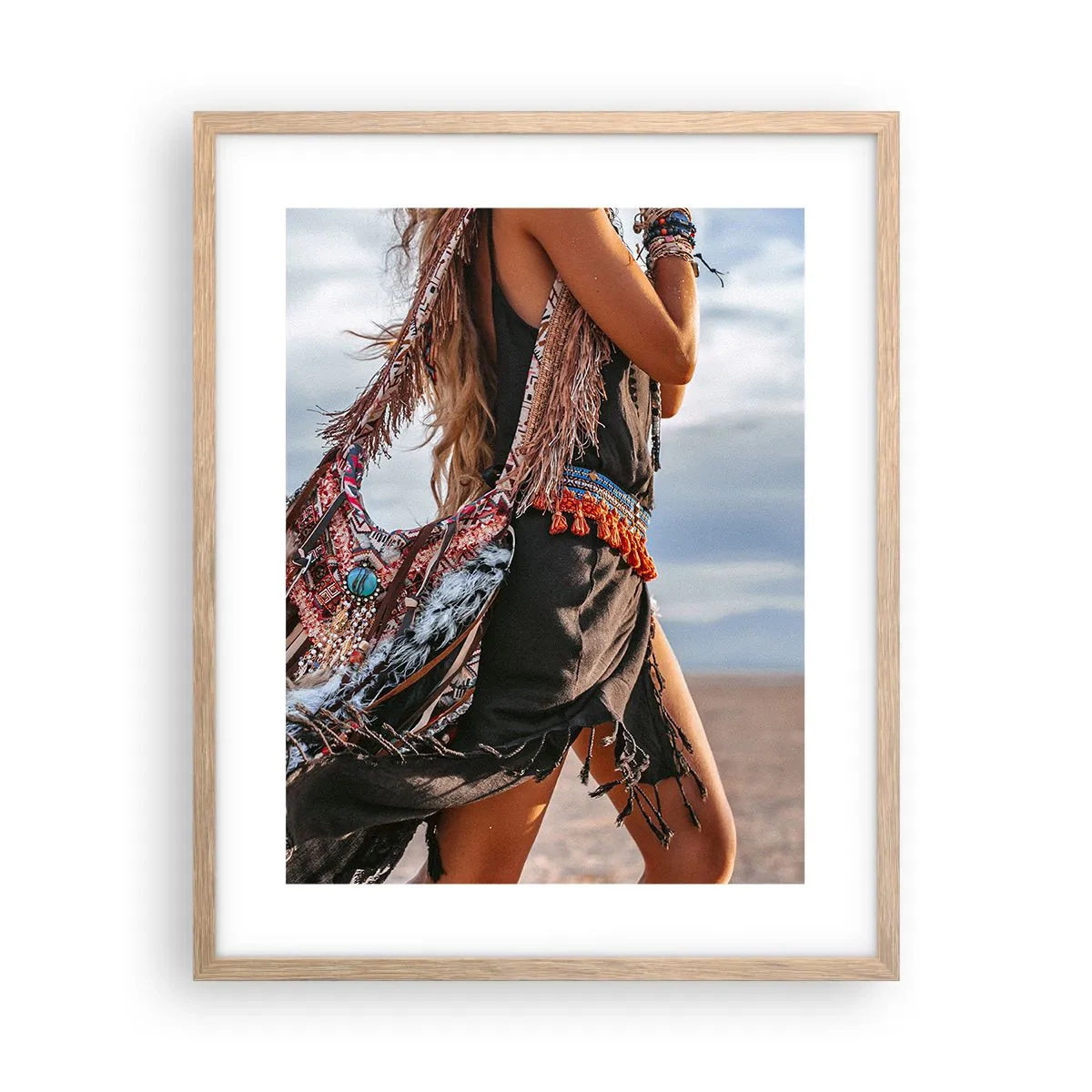 Affiche dans un chêne clair - Poster - La fille du chaman - 40x50 cm