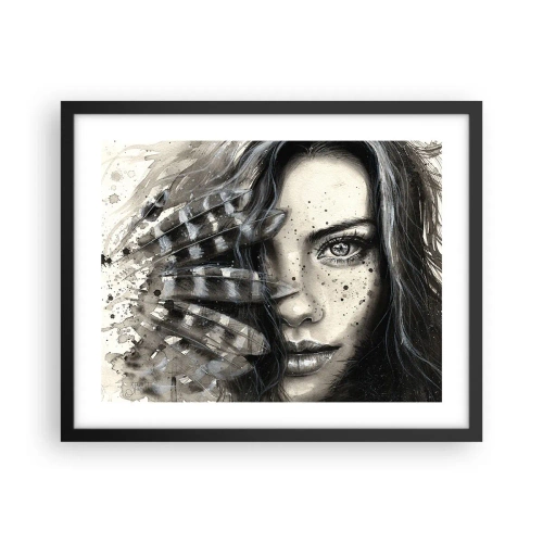 Affiche dans un cadre noir - Poster - Beauté sauvage - 50x40 cm